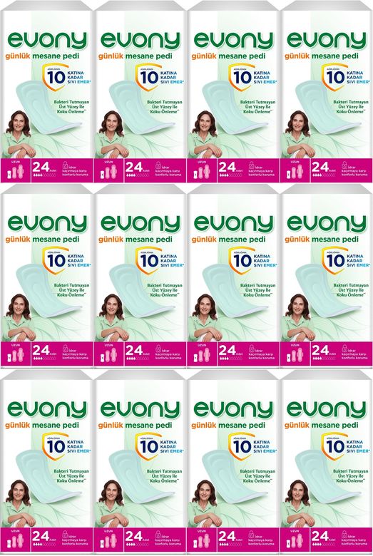 Evony Günlük Mesane Pedi Uzun 288 Adet (12PK*24)