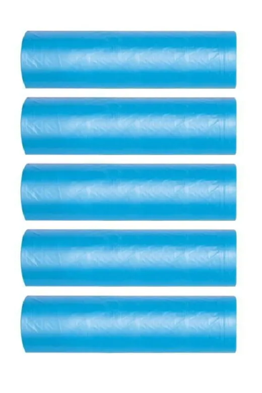 EYMARMARKET 150627042022 Mavi Ekstra Kalın J250 Jumbo Boy Çöp Poşeti 80*110 Cm 10Lu Rulo 5 Paket 50 Adet