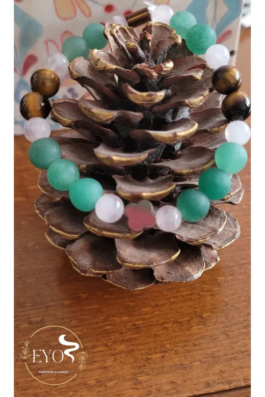 Eyos Gemstones Candles Boga01 Boğa Burcu Doğal Taş Bileklik