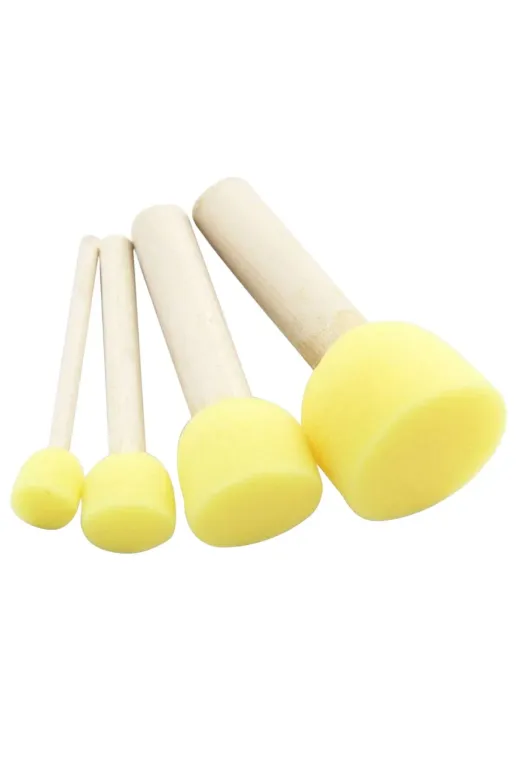 FAMEMUS ACCESSORY 0010283 Sünger Uçlu Fırça 4Lü Set