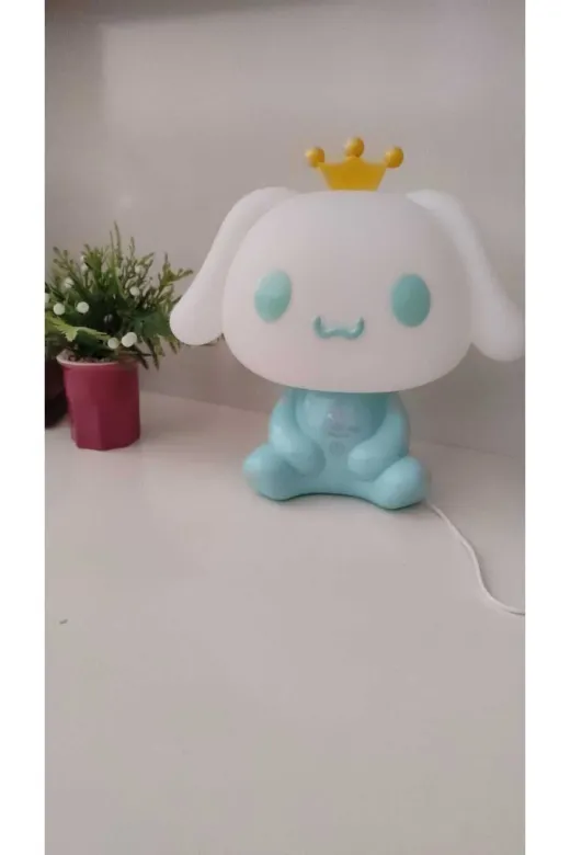 FAMEMUS ACCESSORY 00111010 Cınnamoroll Koca Kafa Masa Üzeri Gece Lambası Ürün Boyut 30 Cm