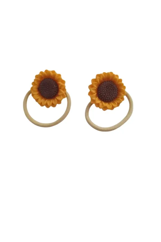 FAMEMUS ACCESSORY 0020047 Ay Çiceği Figürlü Çocuk Lastik Toka