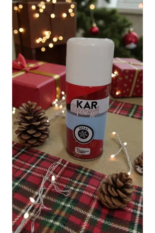 FAMEMUS ACCESSORY 0061520 Yılbaşına Özel Çam Agaçı Kalıcı Kar Spreyi 150 Ml