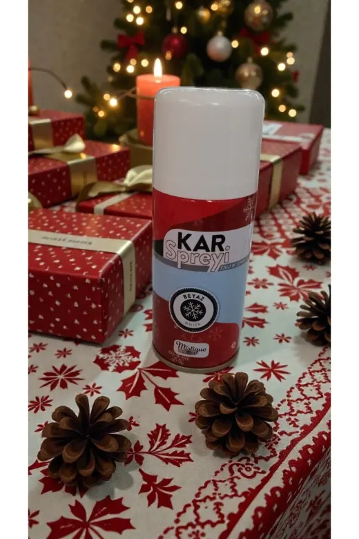 FAMEMUS ACCESSORY 0061520 Yılbaşına Özel Çam Agaçı Kalıcı Kar Spreyi 150 Ml