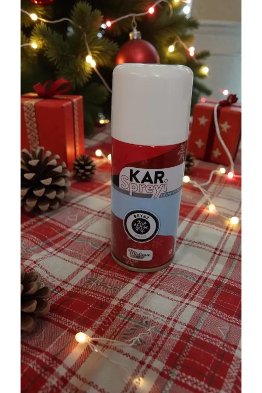 FAMEMUS ACCESSORY 0061520 Yılbaşına Özel Çam Agaçı Kalıcı Kar Spreyi 150 Ml
