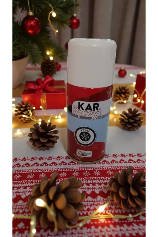 FAMEMUS ACCESSORY 0061520 Yılbaşına Özel Çam Agaçı Kalıcı Kar Spreyi 150 Ml