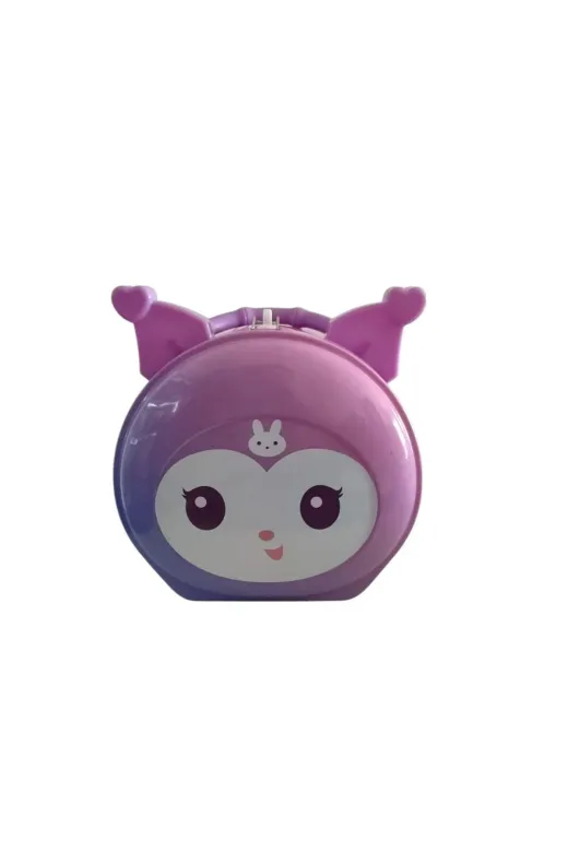 FAMEMUS ACCESSORY 0070010 Kuromi Kilitli Kumbara Hediye Ve Doğum Günü Aksesuarı Mor
