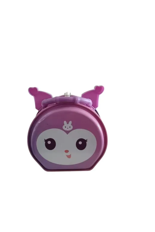 FAMEMUS ACCESSORY 0070010 Kuromi Kilitli Kumbara Hediye Ve Doğum Günü Aksesuarı Mor