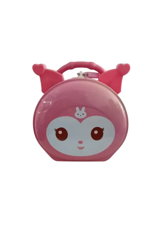 FAMEMUS ACCESSORY 007009 Kuromi Kilitli Kumbara Hediye Ve Doğum Günü Aksesuarı Pembe