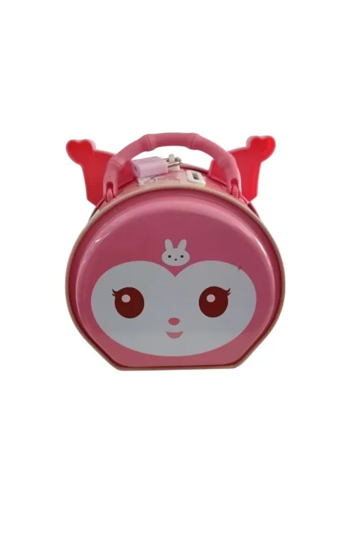 FAMEMUS ACCESSORY 007009 Kuromi Kilitli Kumbara Hediye Ve Doğum Günü Aksesuarı Pembe