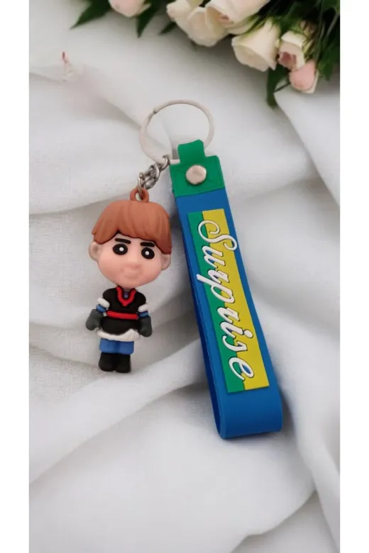 FAMEMUS ACCESSORY 0081837 2 Li Sevimli Karakter Pompompurin Anime Stil Figürlü Renkli Silikon Askılı Çanta Aksesuar