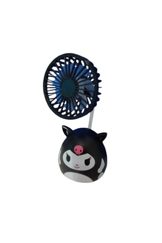 FAMEMUS ACCESSORY 0090550 Kuromi Figürlü Mini Masaüstü Usb Fan – Taşınabilir Tasarım Hediyelik Eşya Doğum Günü