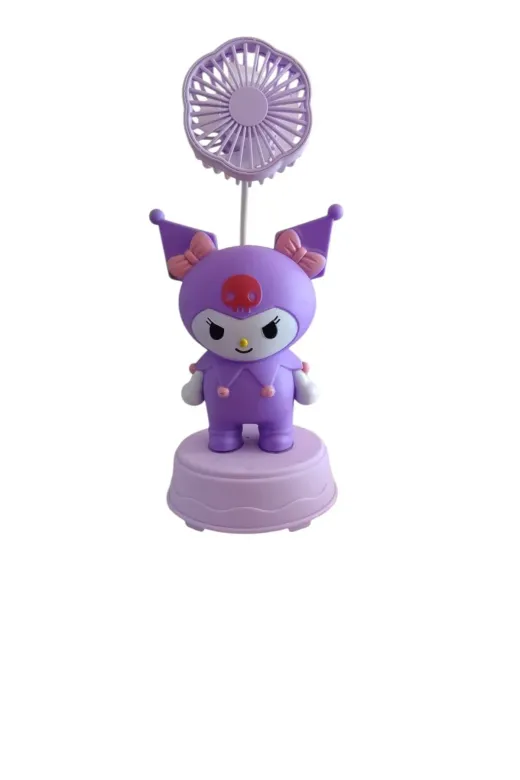 FAMEMUS ACCESSORY 0090882 Kuromi Temalı Masa Üstü Vantilatör Hediyelik Eşya Mor Renk