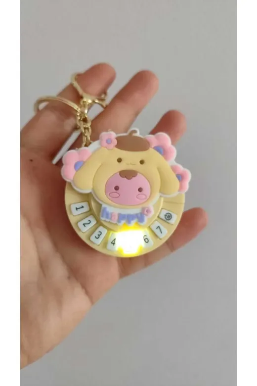 FAMEMUS ACCESSORY 0110110040 Tuşlu Işıklı Sesli Ayıcık Anahtarlık