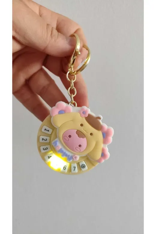 FAMEMUS ACCESSORY 0110110040 Tuşlu Işıklı Sesli Ayıcık Anahtarlık