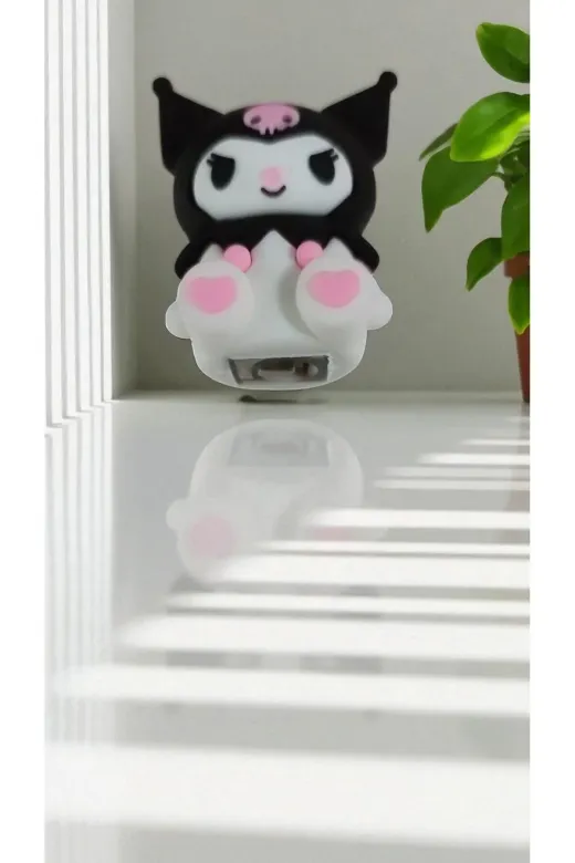 FAMEMUS ACCESSORY 01245674242 Kuromi Mini Kalemtraş (5Cm)