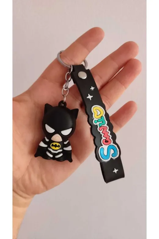 FAMEMUS ACCESSORY 121212121323 Batman Silikon Anahtarlık Çanta Aksesuar