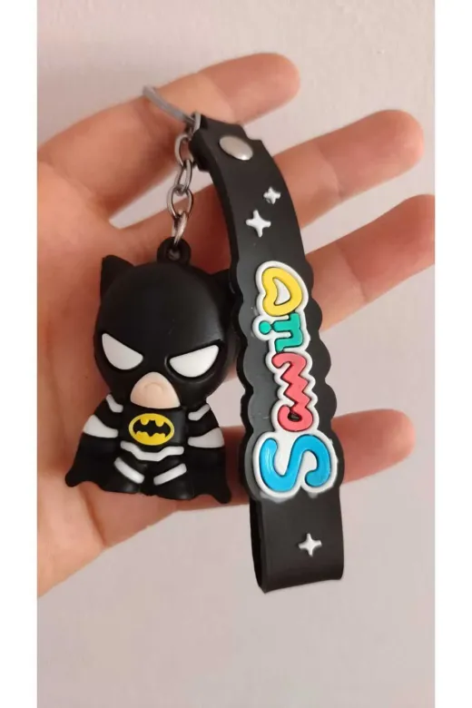 FAMEMUS ACCESSORY 121212121323 Batman Silikon Anahtarlık Çanta Aksesuar