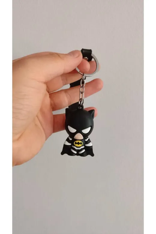 FAMEMUS ACCESSORY 121212121323 Batman Silikon Anahtarlık Çanta Aksesuar