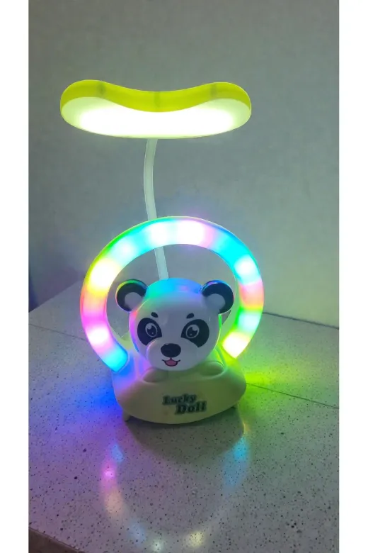 FAMEMUS ACCESSORY 123234565yy Panda Masa Üzeri Gece Lambası Hediyelik Ürün Boyut:20 Cm