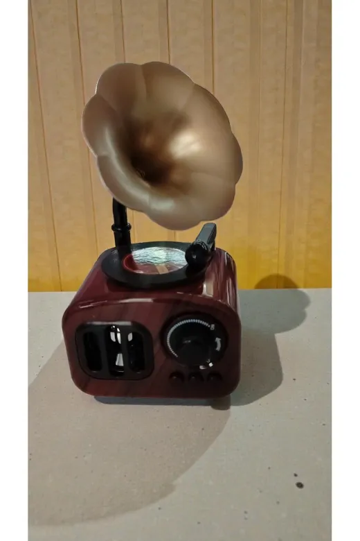 FAMEMUS ACCESSORY 123ewdSDASD Gramafon Hediyelik Ve Dekor Süs Müzik Kutusu Boyutu 20 Cm *10 Cm