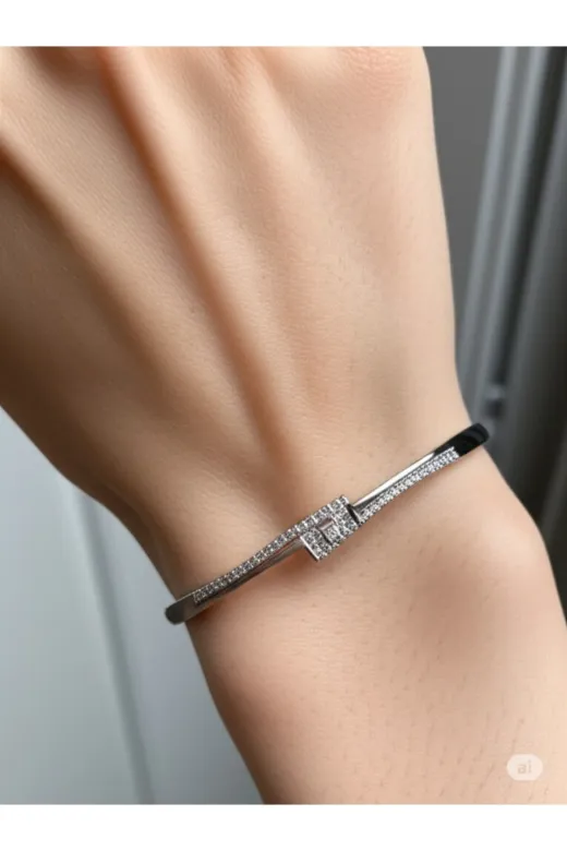 FAMEMUS ACCESSORY 12483 Sonsuz Işıltı Zirkon Taşlı Vip Bilezik Bileklik