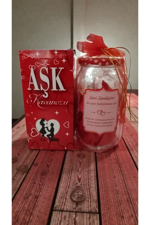 FAMEMUS ACCESSORY 13214343225322 Sevgililer Gününe Özel Aşk Kovanozu