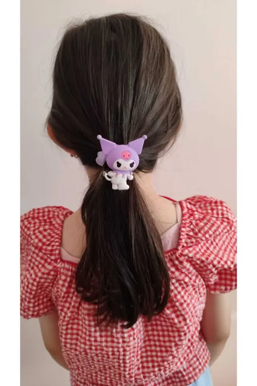 FAMEMUS ACCESSORY 135135 Sevimli Karakter Kuromi Lastik Toka Hediye Doğum Günü Süs