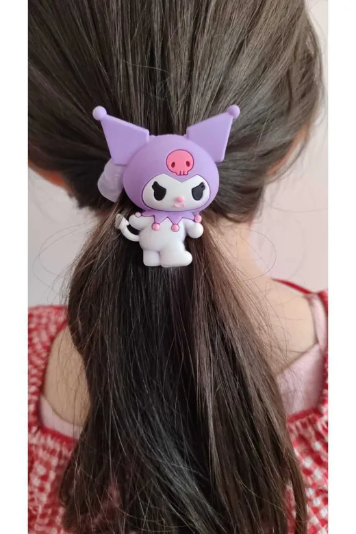 FAMEMUS ACCESSORY 135135 Sevimli Karakter Kuromi Lastik Toka Hediye Doğum Günü Süs