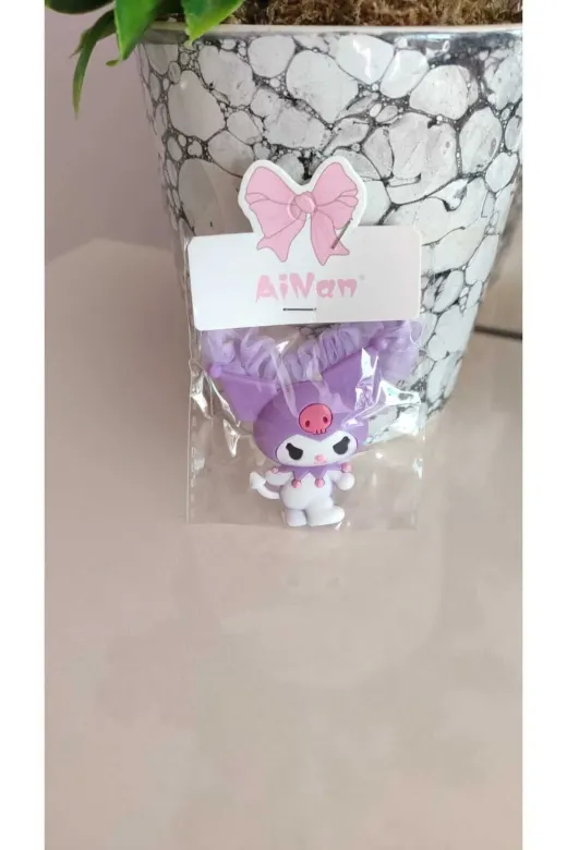 FAMEMUS ACCESSORY 135135 Sevimli Karakter Kuromi Lastik Toka Hediye Doğum Günü Süs
