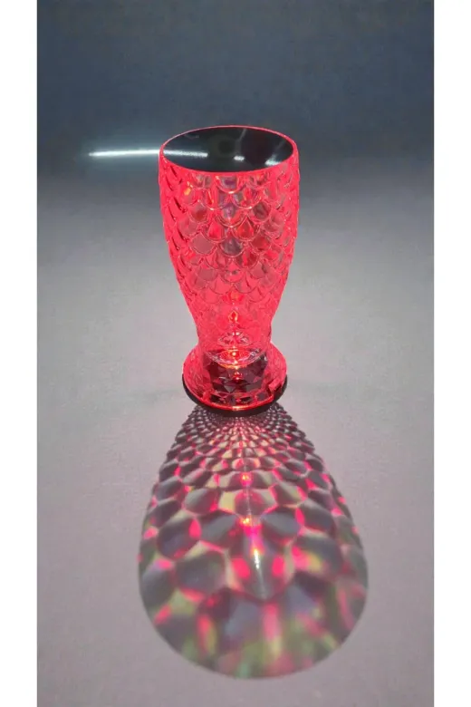 FAMEMUS ACCESSORY 23412eqweweqwe Kumandalı Odanıza Renk Katan Hediyelik Gece Ve Masa Lambası Boyut: 18Cm