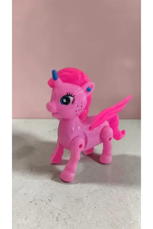 FAMEMUS ACCESSORY 2432543etr Sesli Ve Işıklı Yürüyen At Boyut:17Cm Doğum Günü Hediyelik Ürün