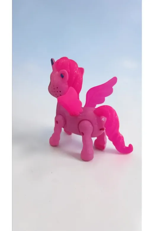 FAMEMUS ACCESSORY 2432543etr Sesli Ve Işıklı Yürüyen At Boyut:17Cm Doğum Günü Hediyelik Ürün