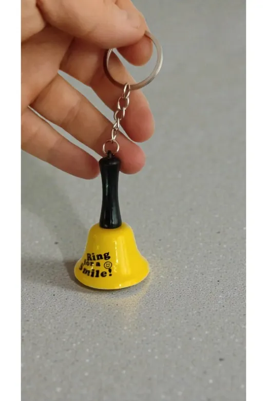 FAMEMUS ACCESSORY 3243e324qwr Mini Zil Anahtarlık Renk Karışık Gönderim Yapılır 1 Adet Gönderim Boyut: 7 Cm