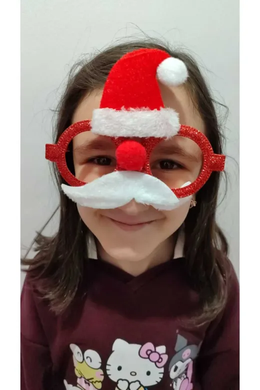 FAMEMUS ACCESSORY 3432rewrer Yılbaşına Özel Noel Baba Gözlük Yılbaşı Süsü