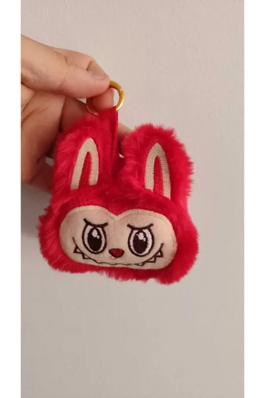 FAMEMUS ACCESSORY 44455774 Labubu Peluş Anahtarlık 10 Cm