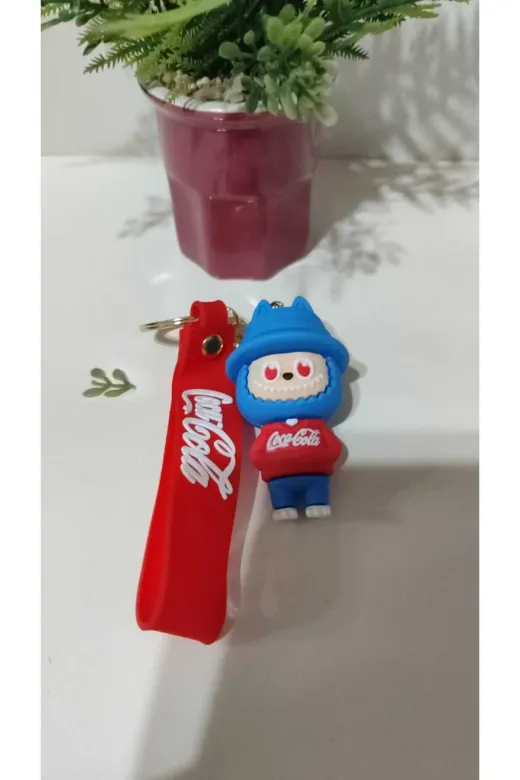 FAMEMUS ACCESSORY 4567890 Labubu Silikon Kayış Anahtarlık