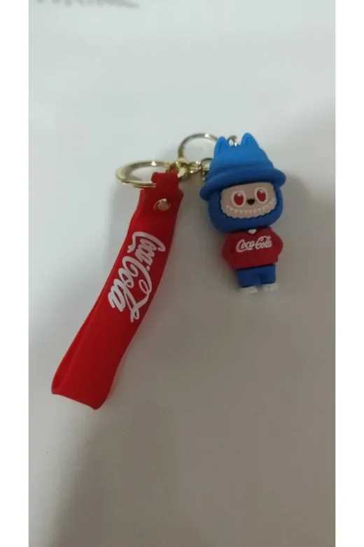 FAMEMUS ACCESSORY 4567890 Labubu Silikon Kayış Anahtarlık