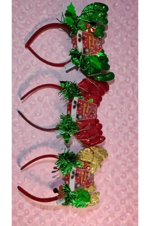 FAMEMUS ACCESSORY sd32423fasdfcz Yılbaşına Özel Işıklı Taç Hediye Yılbaşı Süs 1 Adet Renk Karışık Gelir Boyutu:23Cm