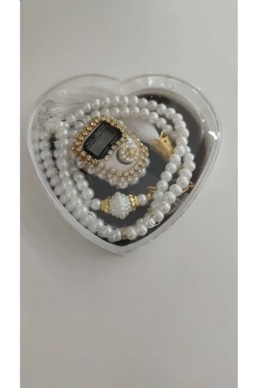 FAMEMUS ACCESSORY we21412ew Kalp Kutulu Zikirmatik Tesbih Seti