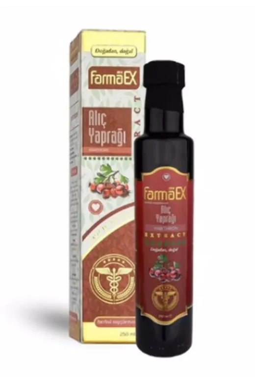 farmaex alicank38 My Alıç Yaprağı Ekstraktı 250 Ml Alıç Yaprağı Sıvı Ekstresi Alıç Extract
