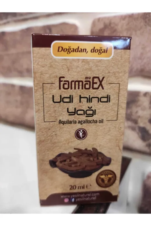farmaex Aquilaria agellocha oil. 20 ml Udi Hindi Yağı 20 Ml.