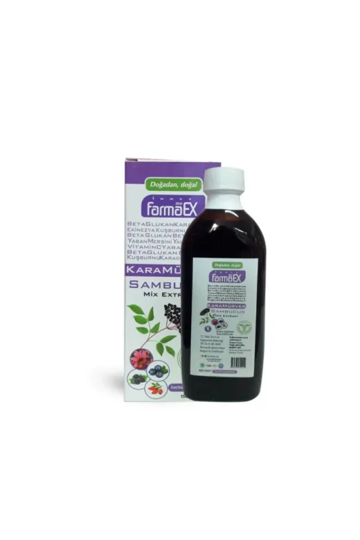 farmaex FARMAEX-8 Kara Mürver Ekstraktı Mix 150 Ml