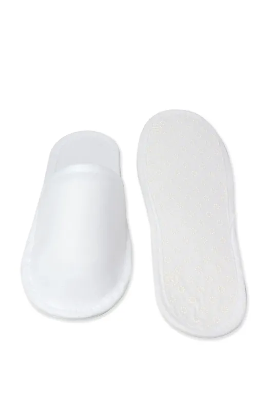 FASHION TYBEKJ171SEQKPAP81 100 Çift 3Mm Havlu Biyeli Tek Kat Saya Tek Kullanımlık Terlik Kullan At
