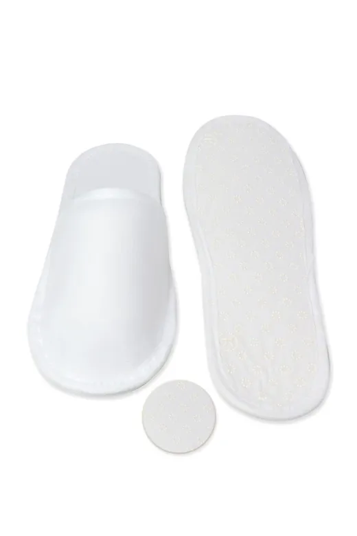 FASHION TYBEKJ171SEQKPAP81 100 Çift 3Mm Havlu Biyeli Tek Kat Saya Tek Kullanımlık Terlik Kullan At