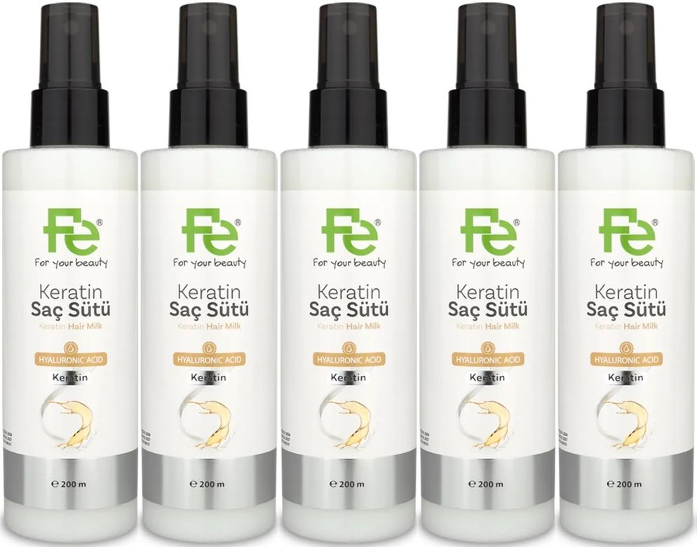 Fe Keratin Saç Sütü 200ML (5 Li Set)