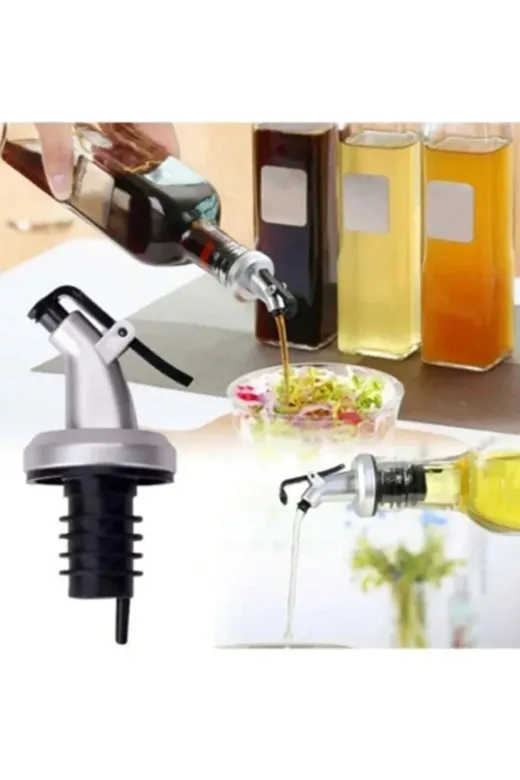 FETHİYE TOPTAN FT300851 2 Adet Plastik Şişe Ucu Servis Aparatı Yağdanlık Tıpa Tapa Mantar Bar Restaurant Otel İçin Şişe