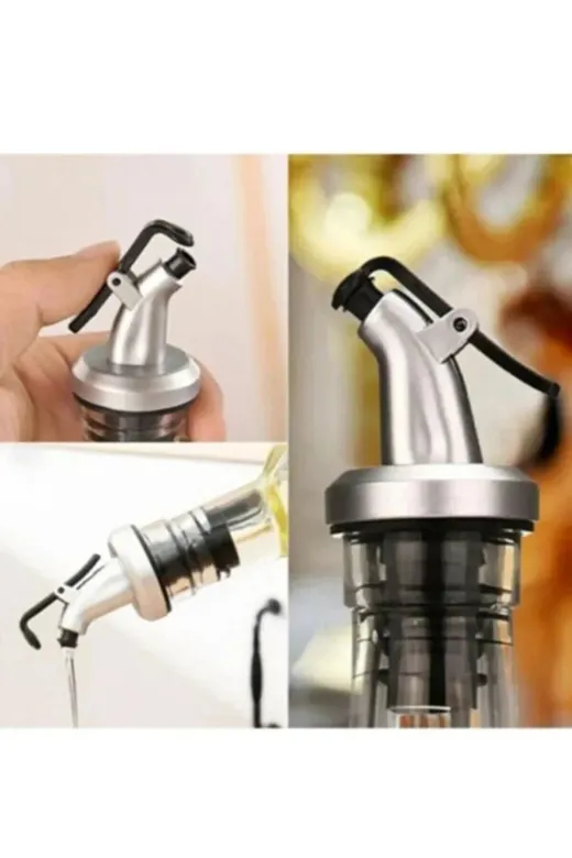 FETHİYE TOPTAN FT300851 2 Adet Plastik Şişe Ucu Servis Aparatı Yağdanlık Tıpa Tapa Mantar Bar Restaurant Otel İçin Şişe