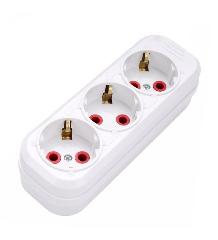 FETİH OgPzoRpAan Fetih Kod-315-00 ( 3Lü ) Topraklı Grup Priz Klemensli ( 16A - 250V )