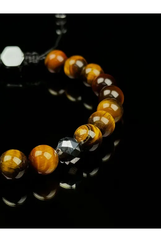fg collection kplngztrhrt0100 Kaplangözü Ve Terahertz Taşı Makrome Örgü Bileklik